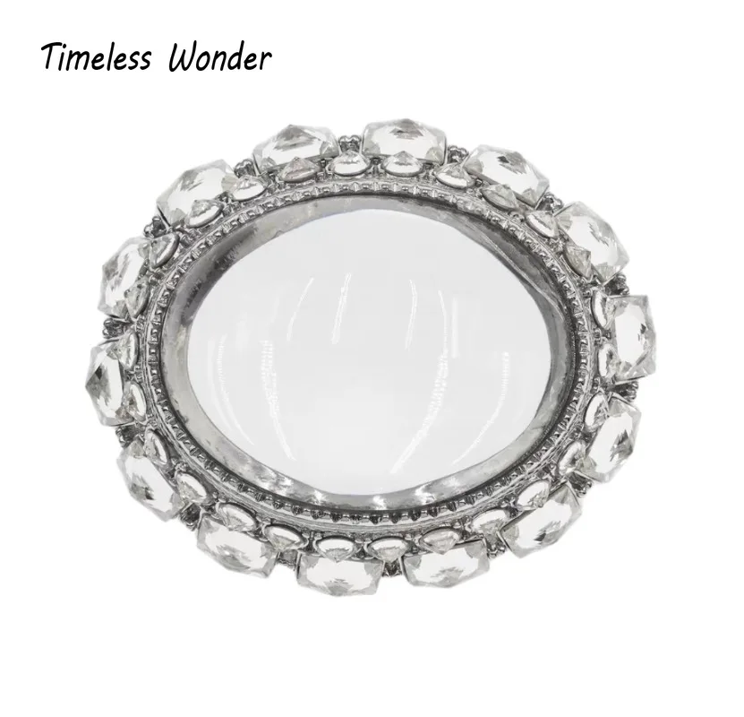 

Timeless Wonder Fancy XL Crystal Geo 3D Statement Brooch Pins for Women Designer Jewelry Runway Top Gift Rare Broches 5252