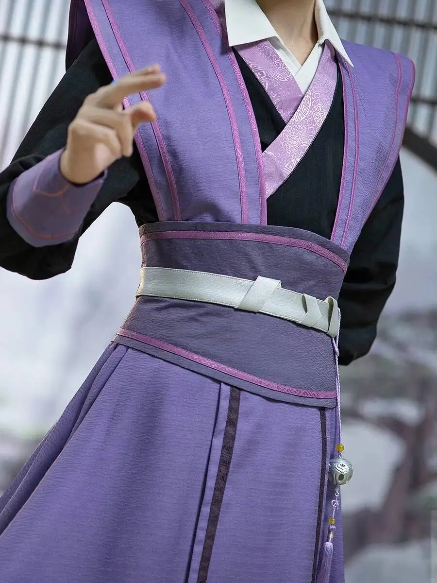 

2026 Ancient Hanfu Clothing Cosplay Unisex Full Set Shi Anime Mo Dao Zu MDZS Cosplay Costume Jiang Cheng Adult Ver Cosplay