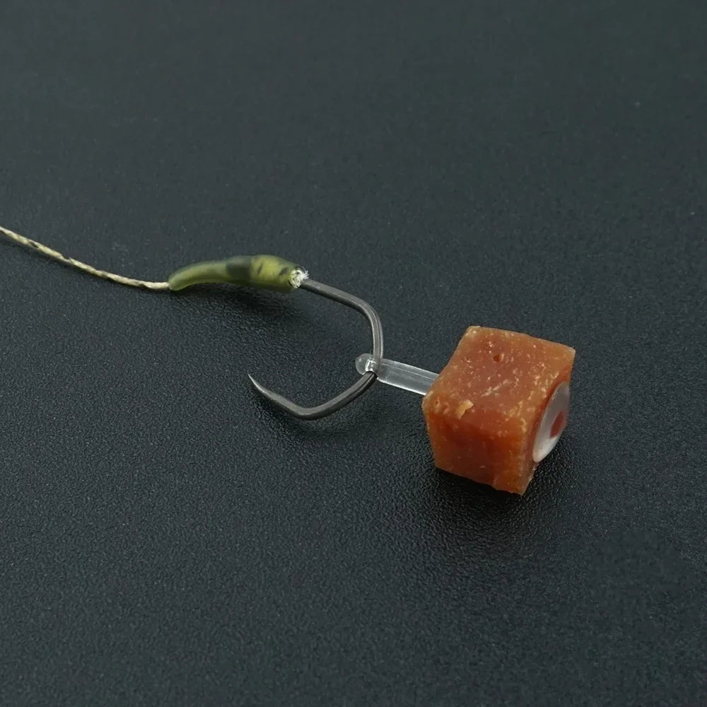 Hirisi 20pcs Clear Luncheon Meat Bait Stops for Carp Fishing Hook Bait Presentation Terminal Tackle AH171