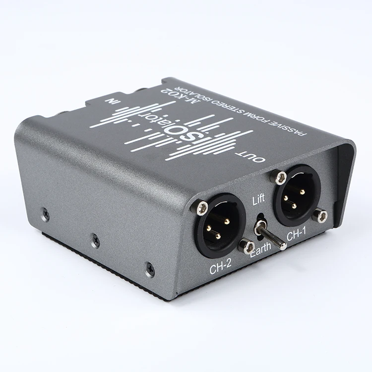 

Two Way XLR Audio Isolater Dual XLR+6.35 Input and Dual XRL Output Balanced Unbalanced Signal Input/output