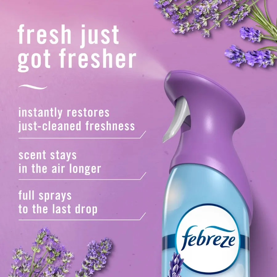 8.1oz Twilight Lavender Mist Aerosol Air Freshener, Non‑Powered 1‑Pack Household Indoor Fragrance Spray