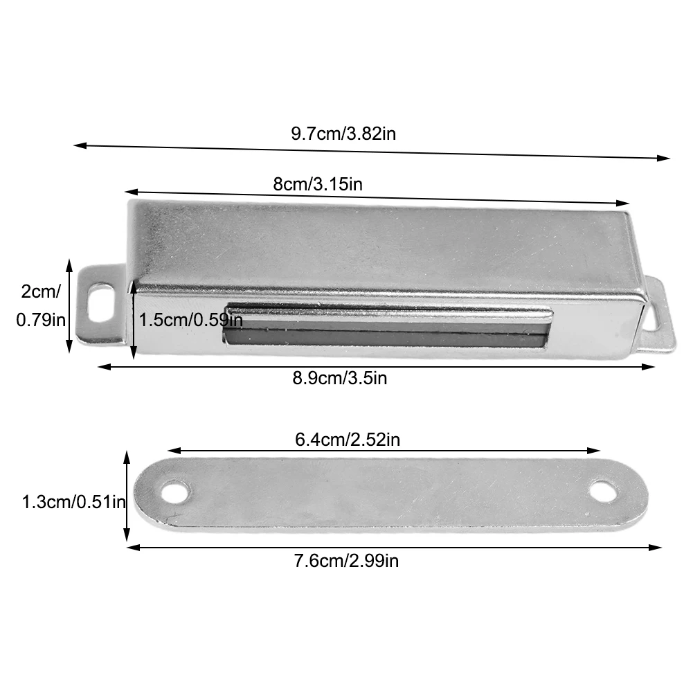 Cabinet Magnetic Catch Door Stops Hidden-Door Closer With Screw For Closet Cupboard Furniture Hardware 40kg Load Bearing