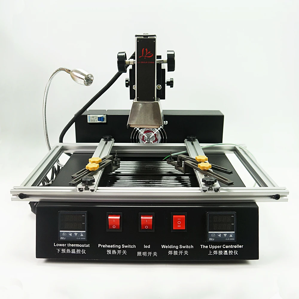 Rework Soldering Station M770 1900W Infrared IR BGA Repairing Machine Tools 2 Zones for Chip Direct Heat Reballing Jig Optional