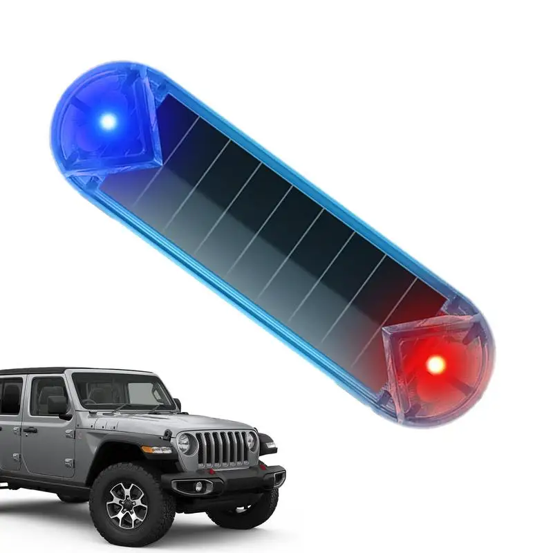 

Anti Theft LED Light Simulation Flash Warning Light Car Solar Anti-Theft Light Car Security Anti Theft Device Self-Adhesive Fake