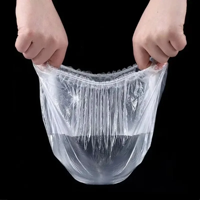 500/10 قطعة المتاح الغذاء حفظ فيلم المطبخ الغذاء تخزين يغطي أكياس للأطباق لوحة مرنة غطاء بلاستيكي يغطي أكياس مكنسة