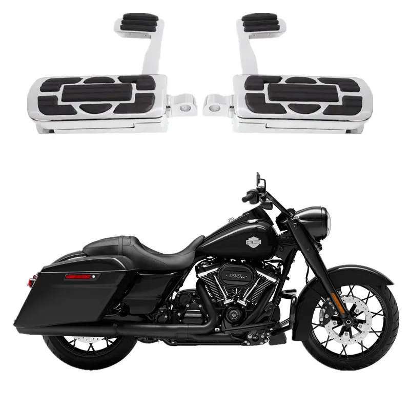 

For Harley Road King Street Electra Glide softial Dyna Sportster Dirver Passenger Accessories Motorbike Footrest Pegs pedal