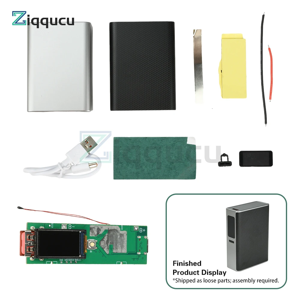 

22.5W Fast Charging Module with TFT Color Display PD QC VOOC Power Bank Case DIY Kit Portable Mobile Battery Case