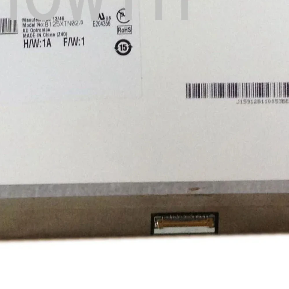 B125XTN02.0 fit B125XTN02 HB125WX1-201 12.5 WXGA eDP 30 pin Left+right 3 screw holes LED LCD Screen Display Panel