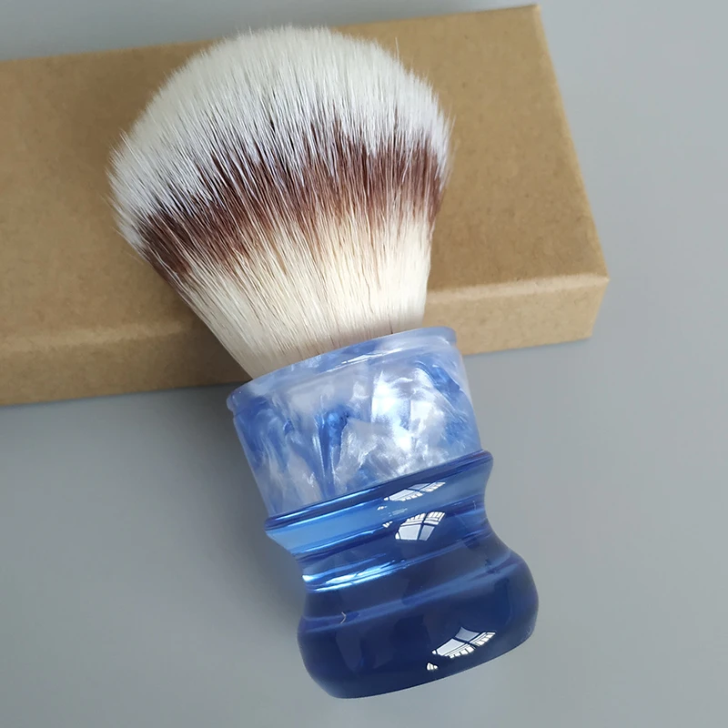 Dscosmetic  Ice blue A2S Soft synthetic hair shaving brush for man wet shaving