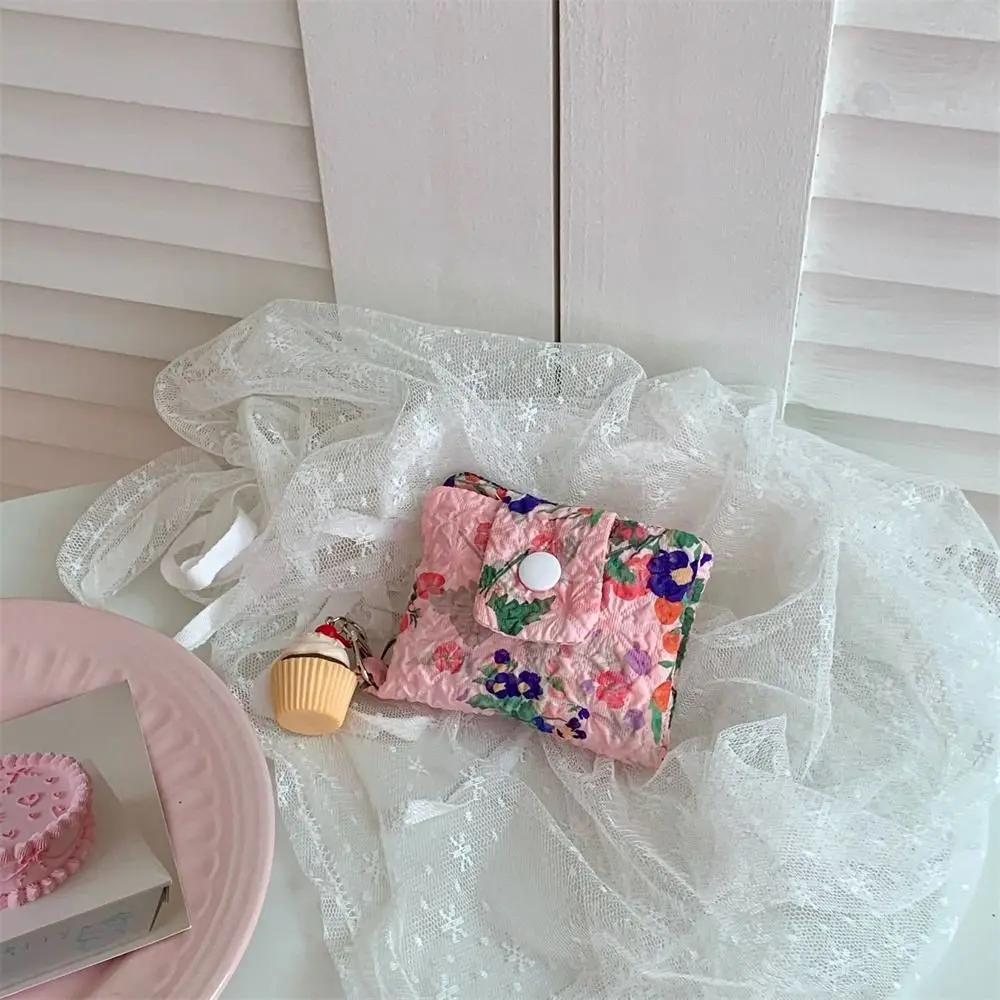 New Floral Wallet Cartoon Mini Storage Bag Cloth Coin Purse Women Girls