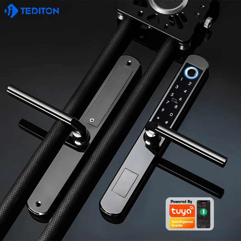 Tediton 防水 Tuya Wifi 屋外指紋コード 304 ステンレス鋼防水スマートドアロック