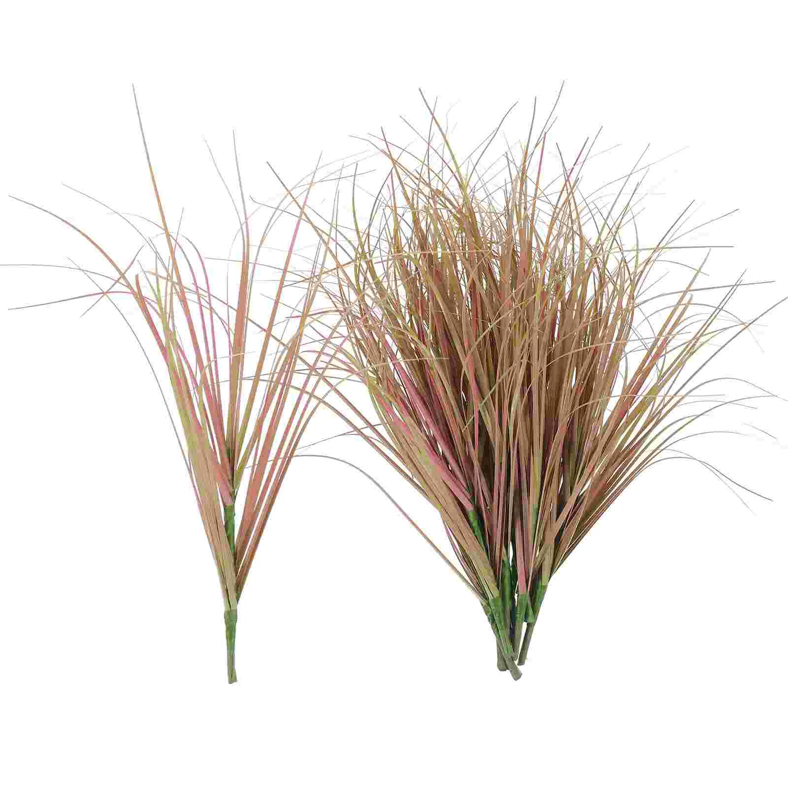 12 Pcs Synthetic Grass Artificial Green Stem Fake Outdoor Simulation Model Home Decor