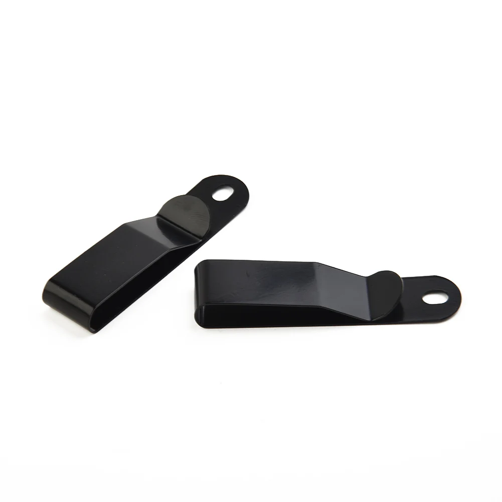 Brand New Steel Belt Clip Sheath Holster Electroplating Matte Black Manganese Small Small Tools Stainless Steel 4*6mm