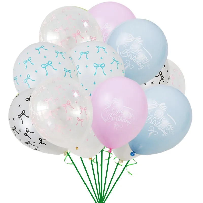 

100Pcs/set Graduation Balloons Happy Birthday! Bow Print Confetti Latex Balloon 2025 Happy Graduation Party Wedding Decoration