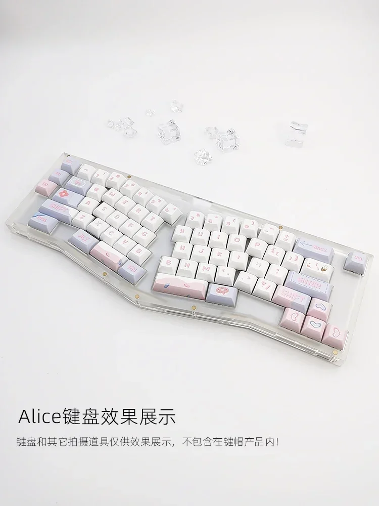 คีย์บอร์ดแบบกลไก Keycaps ส่วนบุคคล Keycaps สีแดง Keycaps Guofeng ด้านข้างแกะสลัก 108 คีย์