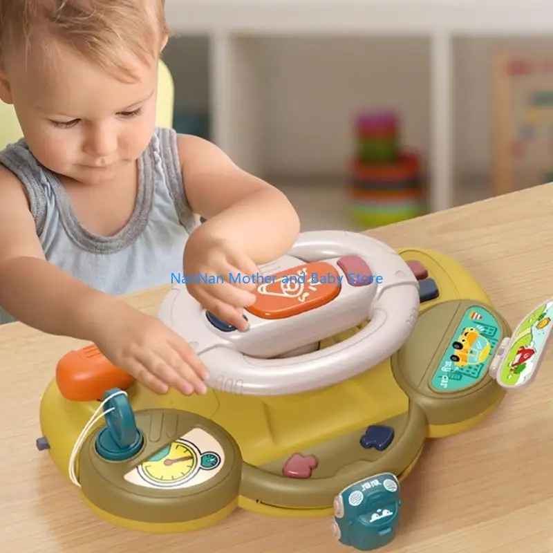 Carro motorista motorista simulado Vooneio para o volante do volante para o bebê brinquedo para bebê Presente bebê