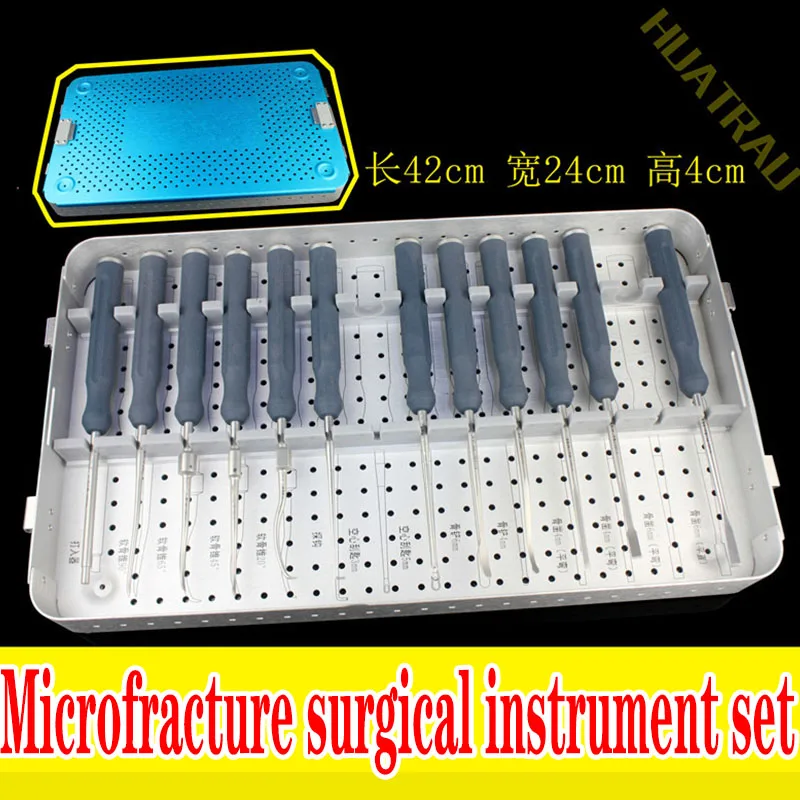 

Microfracture surgical orthopedic instrument set curette bone shovel knife probe hook cartilage cone impactor Sports Medicine AO