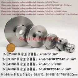 40mm 60mm 80mm V-belt Pulley, Single Groove, A- type V-belt Pulley High Quality 1PC