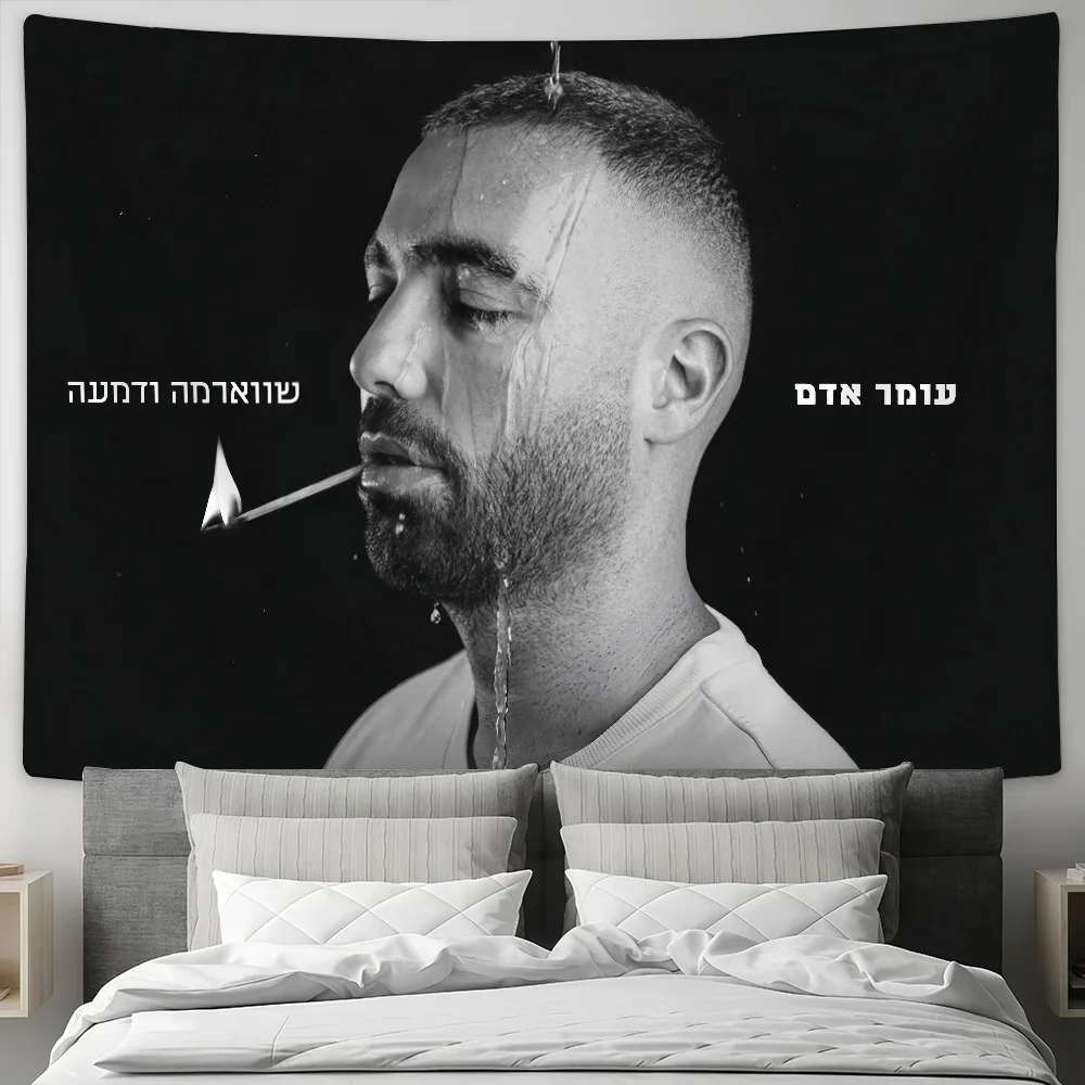 المغني عوم آدم العلم مخصص التخييم حديقة ديكور خلفيات الحفلات جدار الفن هدايا الأسرة