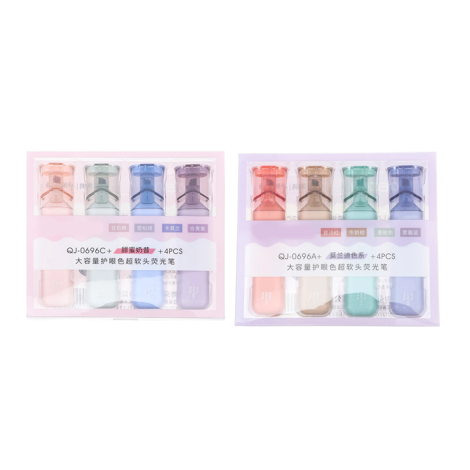 

8 Pcs Highlighter Portable Highlighters Coloring Markers Plastic Note Drawing