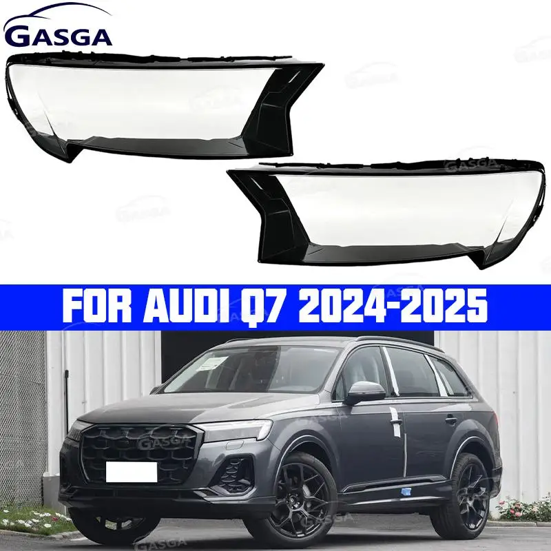 

For Audi Q7 2024 2025 New Front Headlamp Cover Transparent Headlight Shell Lens Replace Original Lampshade
