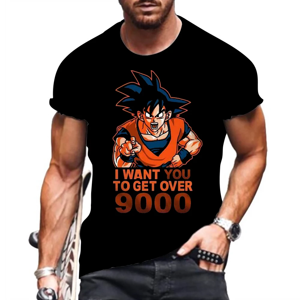 Clothes Men Goku Harajuku Style Vegeta High Street Dragon Ball Z Anime Couple Outfit Gym T-shirt Man Short Sleeve Tee Tops 2024