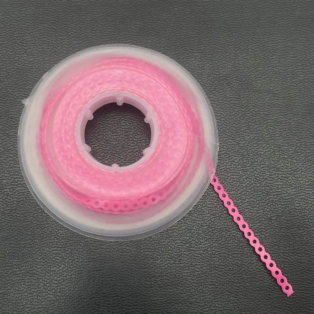 Dental Kieferorthopädische Ligatur Krawatten Dental Elastische Bänder für Klammern Zahnspangen Dental Ligatur Krawatte Dental Material