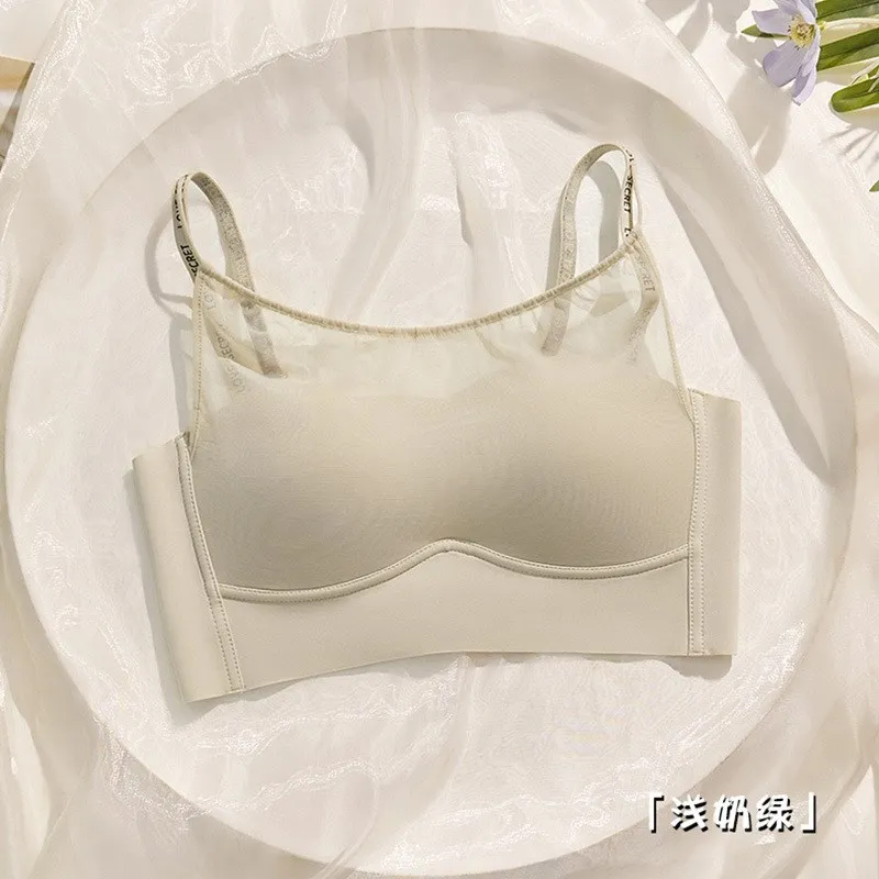 مثير الفرنسية اللاسلكية الصدرية للنساء دعم مريح لا Underwire تشكيل رفع AB كوب الثدي الصغيرة اليومية الصدرية 32-38 S-XL #3