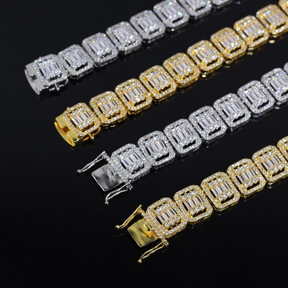 new-listing-rectangular-hollow-men's-necklace-fashion-inlaid-with-ice-crystal-zircon-hip-hop-party-men's-necklace-jewelry