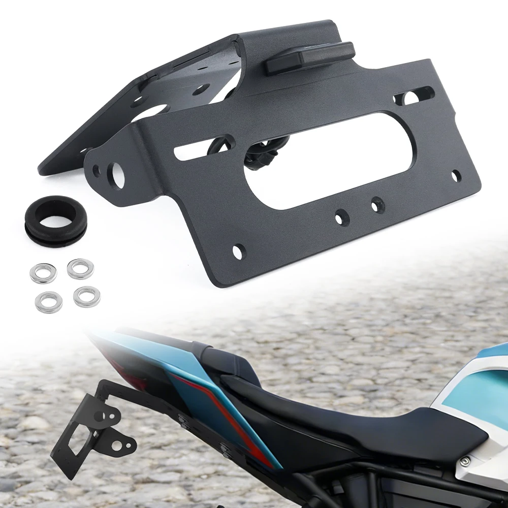 

Motorcycle Rear Tail Tidy Fender Black Eliminator License Plate Holder with LED Light Mount R125 2023 2024 2025 R 125 For Voge