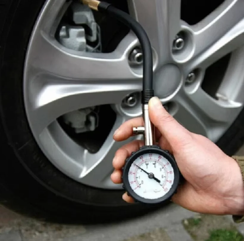 Probador de presión de aire de neumáticos, medidor de presión de neumáticos de tubo largo Universal de 0-100 Psi, herramienta de alta precisión para coche y motocicleta