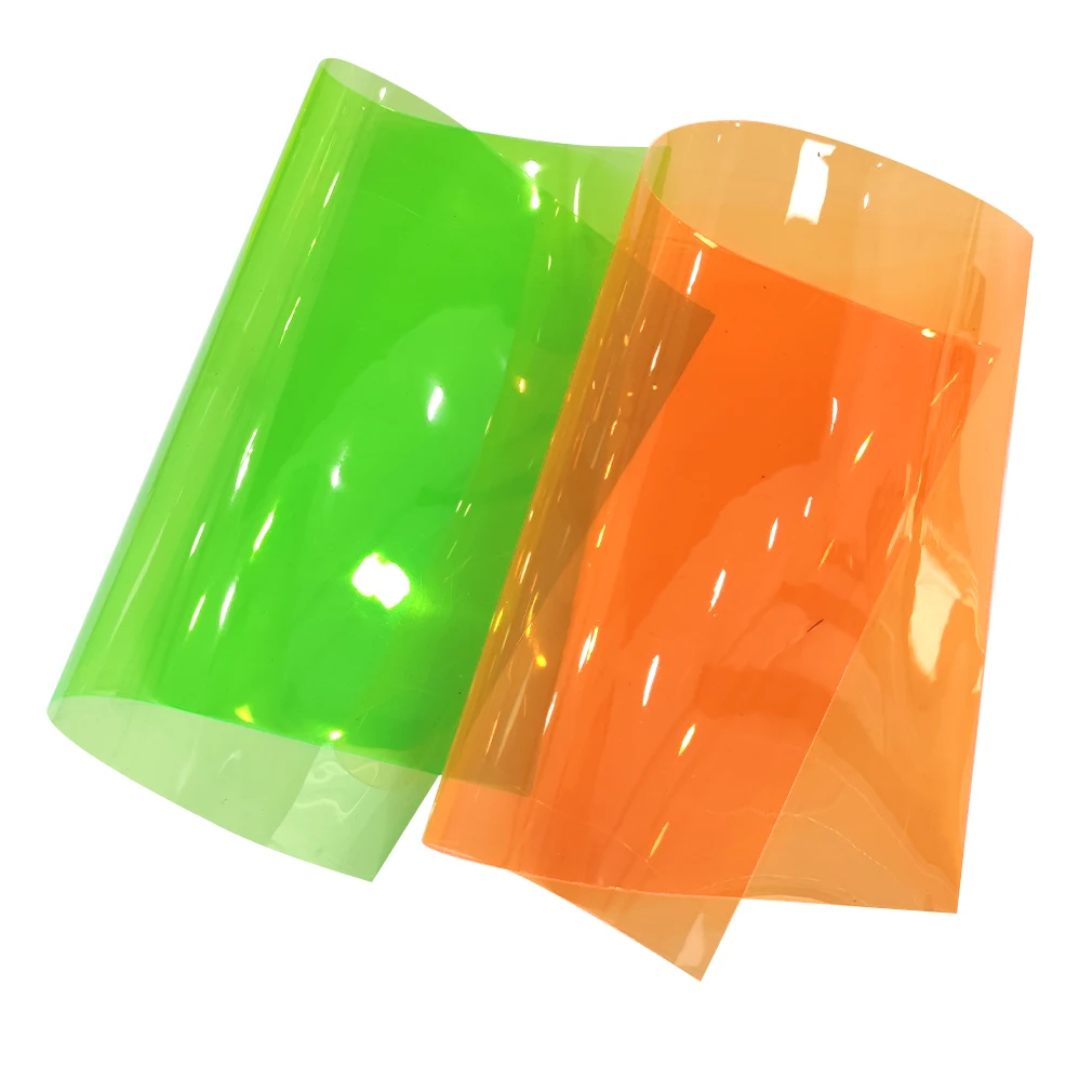Holographic Iridescent Transparer Clear Tarpaulin Orignal Colour PVC Vinyl Fabric For Bag Notebookcover Craft DIY 30*135CM