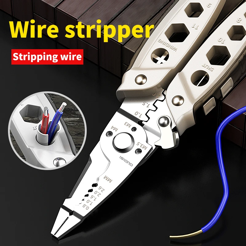 Multifunctional Wire Stripping Pliers, Special For Electrician, Wire Stripping Tool, For Winding Cutting Wire image 4