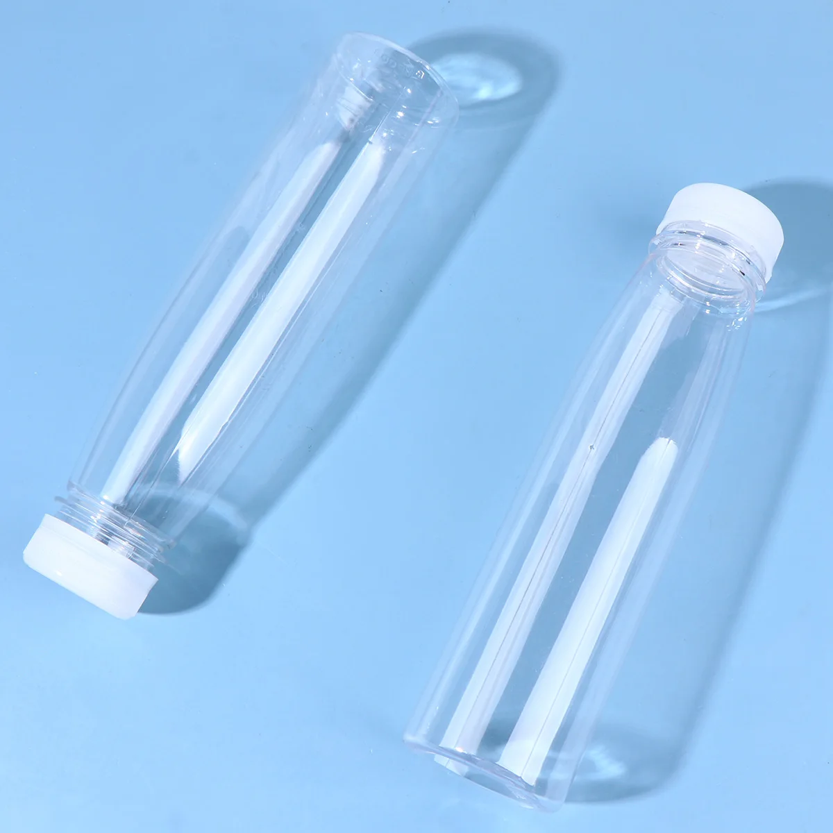 

10 PCS Plastic Drink Bottle Juice Shot Bottles with Lids Storage Favor Jars Empty PET Cover