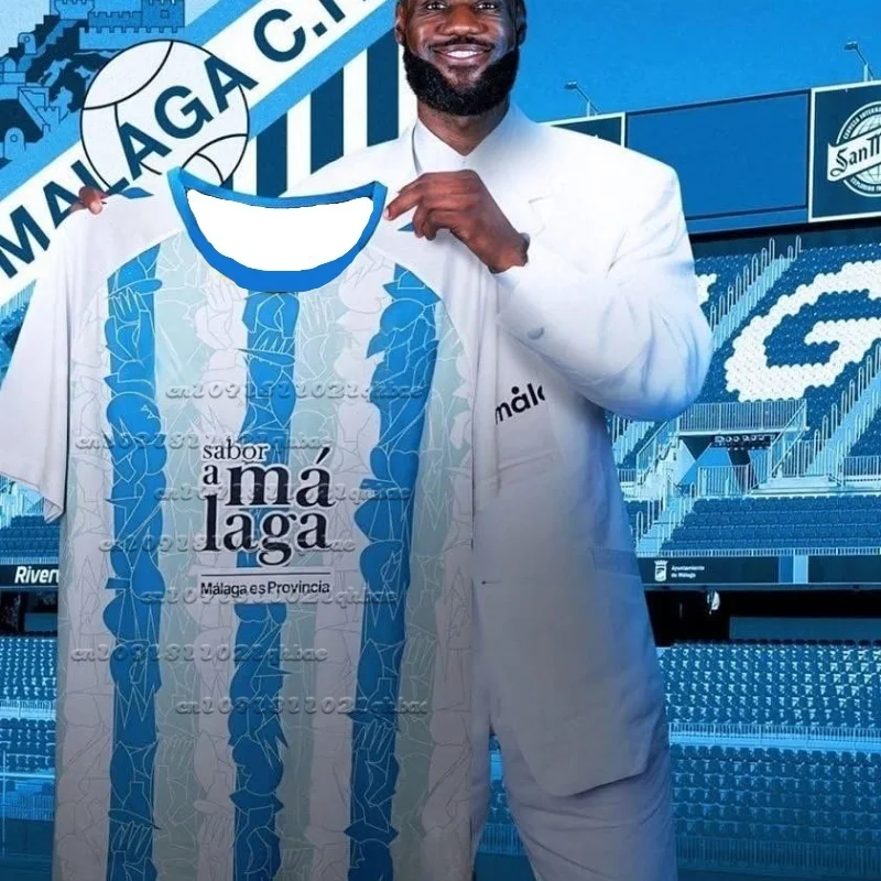 

New Malaga Jerseys Melero Home Away, 3D Printed Sports Shirts for Men and Women