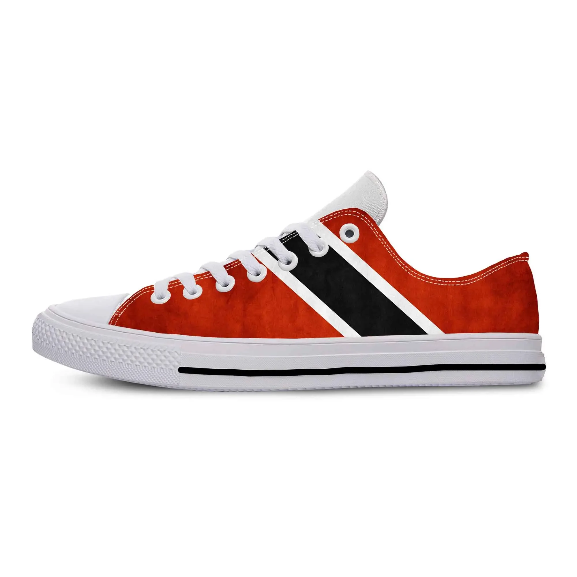 Trinidad and Tobago Flag Patriotic Pride Fashion Casual Cloth Shoes Low Top Comfortable Breathable 3D Print Men Women Sneakers