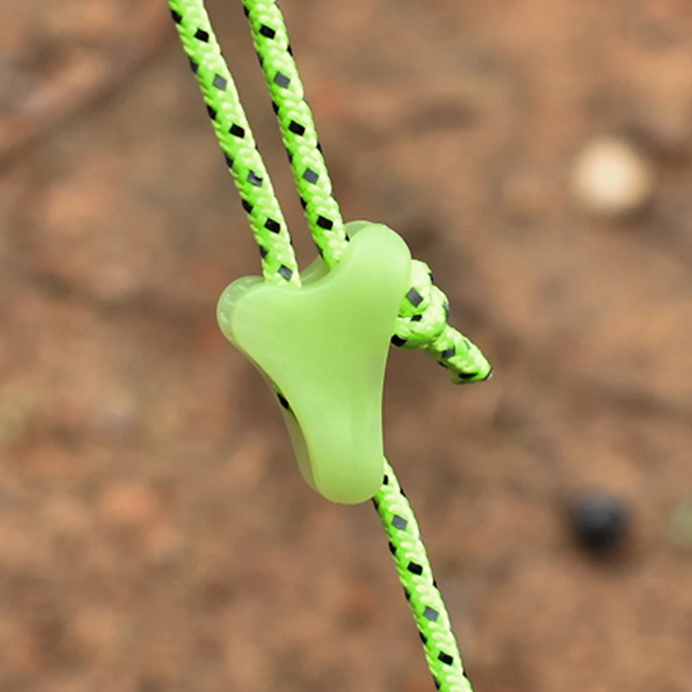 Outdoor Camping Luminous Tent Rope Buckle Canopy Triangle Tightening Buckles Set - view 4