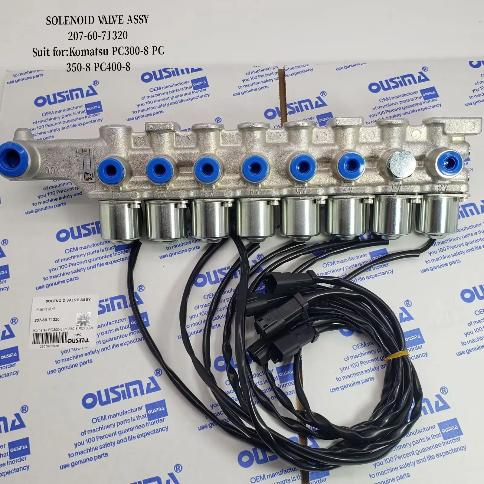 OUSIMA Solenoid Valve Assembly 207-60-71320 2076071320 for    PC300-8 PC350-8 PC400-8