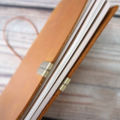 Imagen 1 del producto Protección de borde metálico para cuaderno, decoración de bronce y banda de goma elástica TN para accesorios de protección para diario