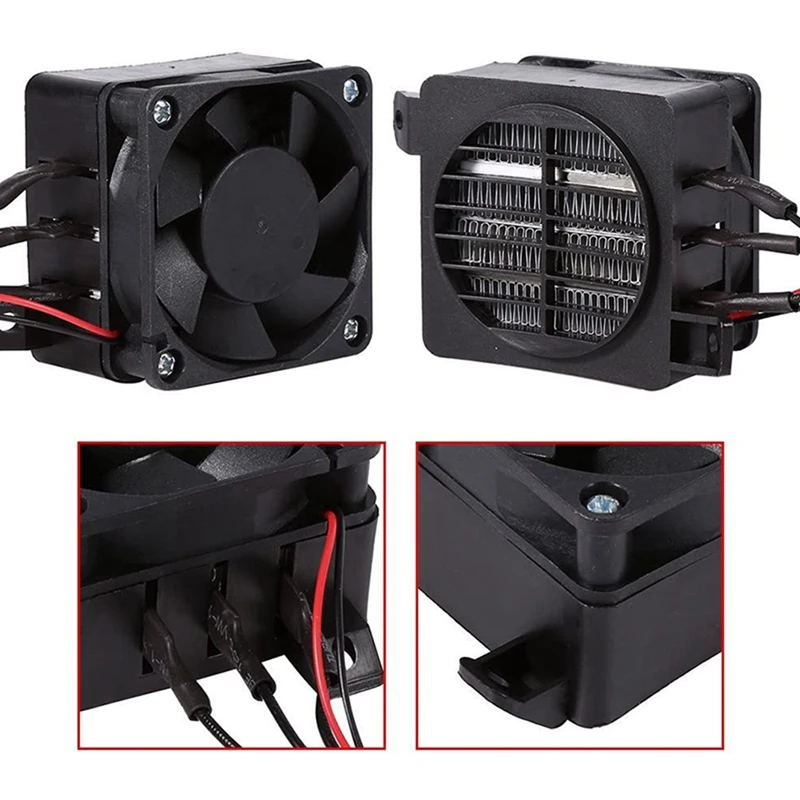 2X Air Heater Fan For Small Room Space Car Heater Portable Fan Heaters (12V 100W)