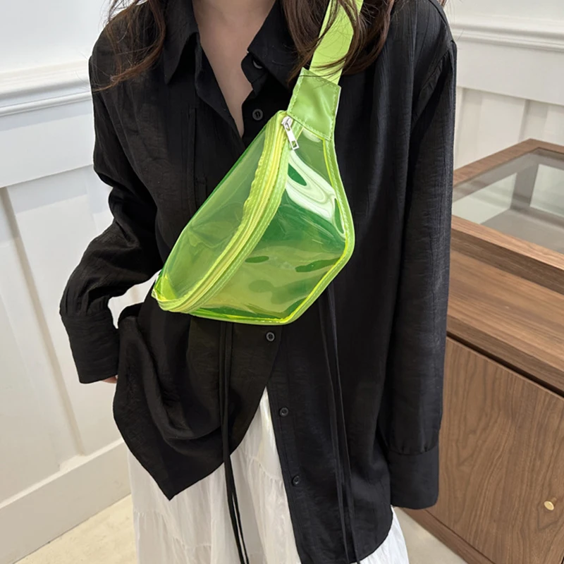 Casual Pendler Taille Tasche Beliebte Transparent Neue Trend Umhängetasche Mode Einfache frauen Brust Tasche