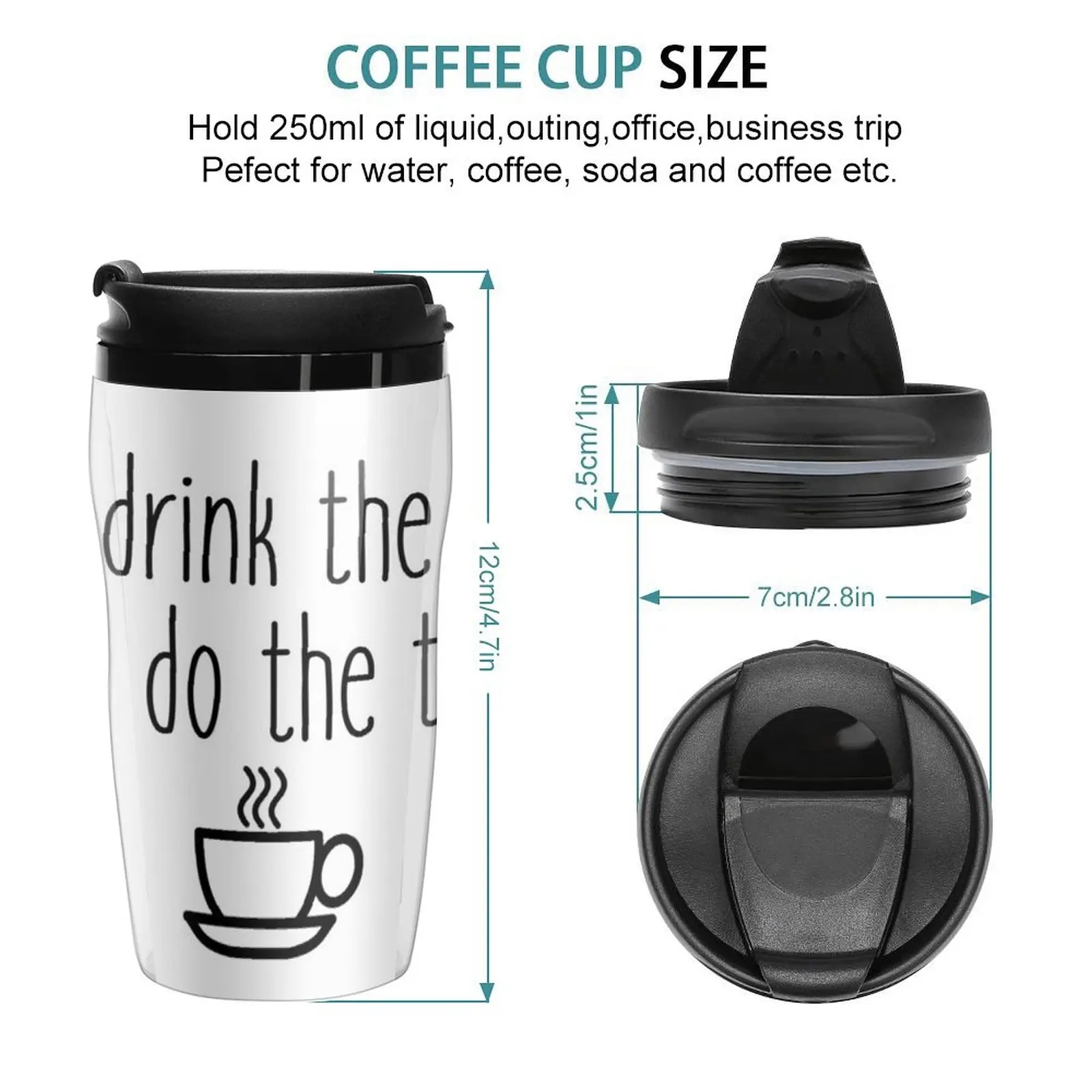 New First I drink the coffee Travel Coffee Mug Espresso Coffee Cups Thermos Coffee Elegant Coffee Cups