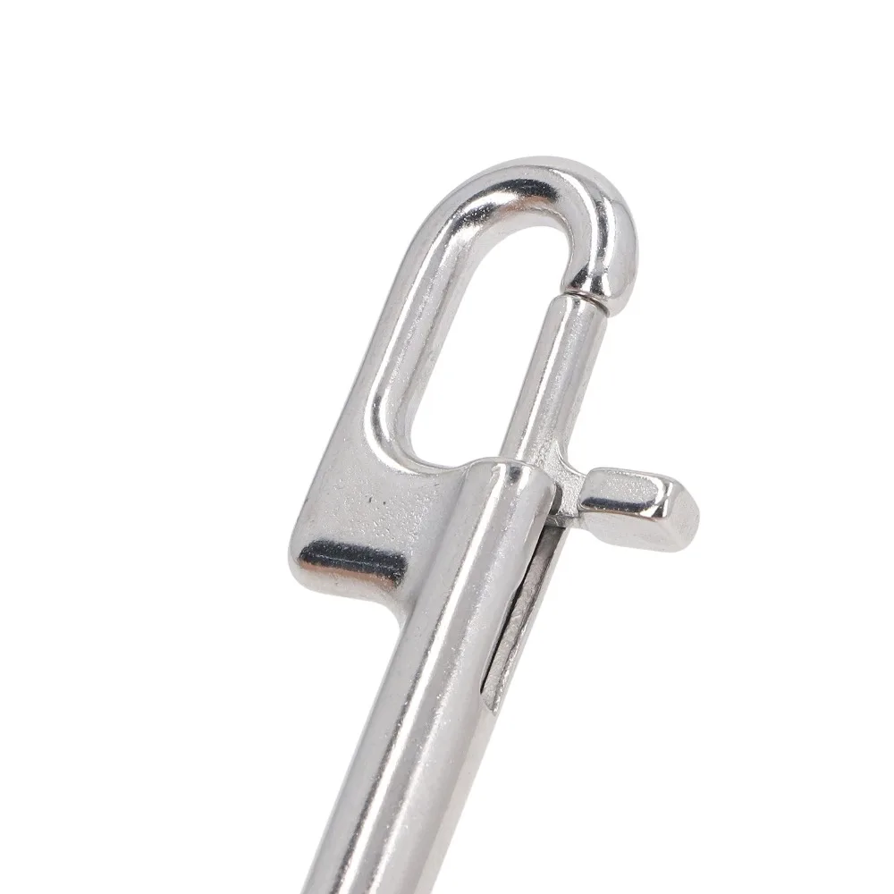 Marine Grade 316 Stainless Steel Double Ended Bolt Snap Hook Double Eye Heavy Duty Snap Clips Diving Clips for Scuba Diving