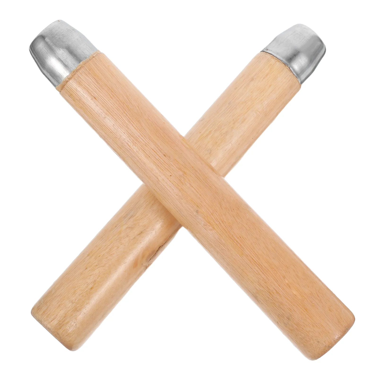 2Pcs File Handle Solid Wood Replacement Ergonomic Grip Sturdy Wood Tool Handle for Woodworking File Replacement Accessory