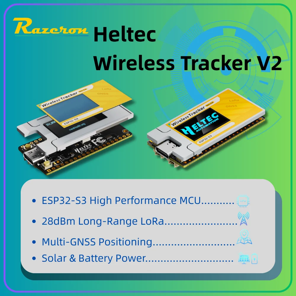 Image of Kabelloser Tracker V2, ESP32-S3 +GPS+LoRa-Knoten, Meshtastic, MeshCore und LoRaWAN Kompatibel