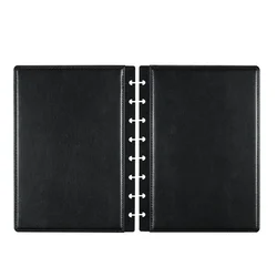 Fromthenon-Couverture de cahier brodée personnalisée en cuir Eagle Discbound, trou de pièce plus lent, coque d'immatriculation, fournitures de scrapbooking, A4, A5