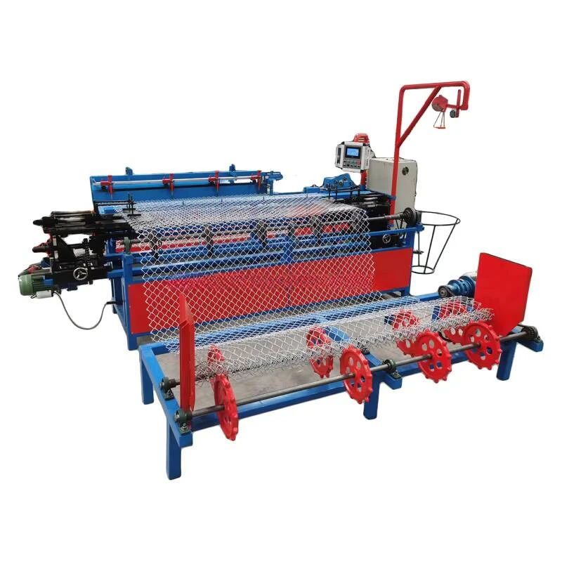 Diamond Mesh Fence Making Chain Link Weaving Wire Knitting Machine For Sale