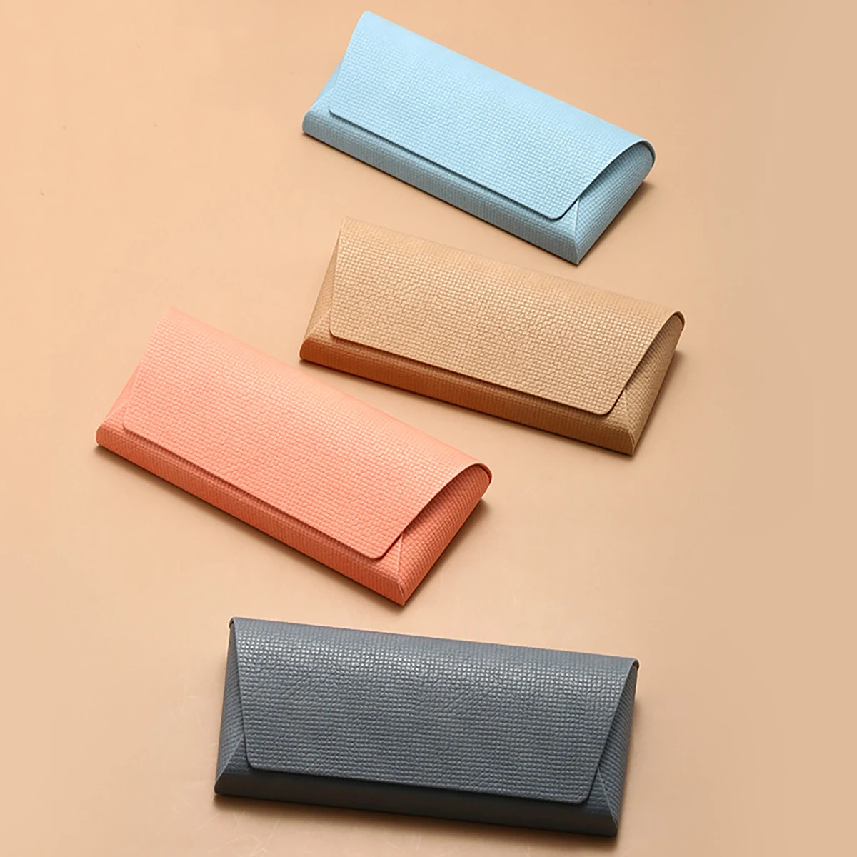 1pc Luxury Glasses Case Portable Lightweight Durable Soft PU Leather Eyewear Holder for Men & Women Daily Sunglasses Storage Box