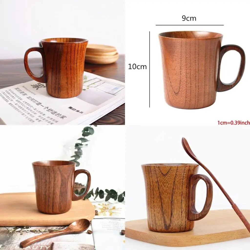 Natural Tea Cup Wooden Drinkware Teacups Large Japanese Wooden Cup Creative Acid Jujube Insulation Cup high quality