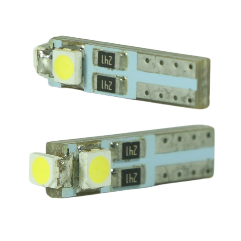 

4x светодиодные лампы T5 W3W для салона автомобиля, мини-подсветка приборной панели, сигнальная лампа для номерного знака, лампа для спидометра, 12В 24В